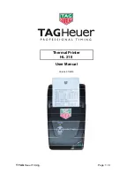 TAG Heuer HL 210 User Manual preview