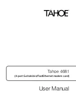 Preview for 3 page of Tahoe 4681 User Manual