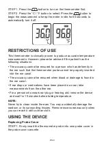 Preview for 10 page of TaiDoc Technology Corporation Riester ri-thermo tymPRO Operation Instructions Manual