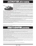 Preview for 3 page of Taigen Tanks Jagdpanther 13020 Instruction Manual