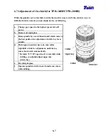 Preview for 62 page of Tailift TPR1230 Operation Manual