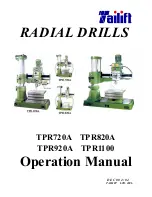 Preview for 1 page of Tailift TPR720A Operation Manual