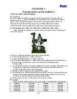 Preview for 21 page of Tailift TPR720A Operation Manual