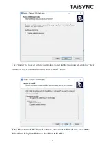 Preview for 22 page of Taisync ViULiNX User Manual