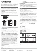 Preview for 2 page of Takstar E190M Quick Start Manual