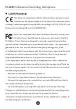 Preview for 16 page of Takstar PC-K200 User Manual