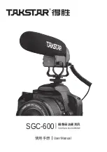 Takstar SGC-600 User Manual preview