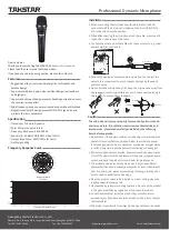 Preview for 2 page of Takstar TA-60 Manual