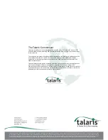 Preview for 72 page of Talaris 177-0600 User Manual