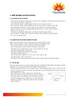 Preview for 5 page of TALESUN TP672M-315 Installation Manual