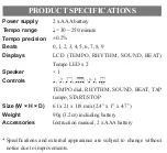 Preview for 6 page of Tama RW30 User Manual