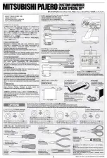 Preview for 2 page of Tamiya Mitsubishi Pajero Custom Lowrider Black Special... Manual