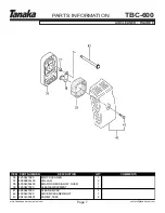 Preview for 8 page of Tanaka professional brushcutter TBC-600 Illustrated Parts Manual