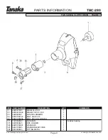 Preview for 10 page of Tanaka TBC-280 Illustrated Parts Manual