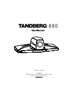 TANDBERG 880 User Manual preview