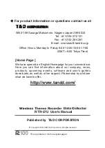 Preview for 39 page of T&D RTR-57U User Manual