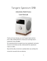 Preview for 29 page of Tangent Spectrum DAB User Manual