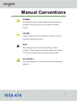 Preview for 4 page of Tangent VITA 474 User Manual