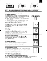 Preview for 5 page of Tanita BC-585F Instruction Manual