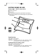 Preview for 5 page of Tanita HD 372 Operating Instructions Manual