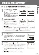 Preview for 13 page of Tanita MC-780MA-N Instruction Manual