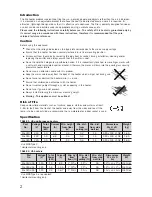 Preview for 2 page of Tansun Quartzheat Rio 010 Reference Manual