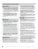 Preview for 4 page of Tappan GEF351FSA Use & Care Manual