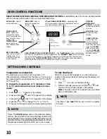 Preview for 10 page of Tappan GEF351FSA Use & Care Manual