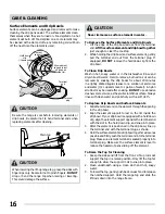 Preview for 16 page of Tappan GEF351FSA Use & Care Manual