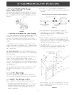 Preview for 3 page of Tappan TGF657BFW9 Installation Instructions Manual