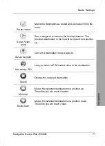 Preview for 72 page of Targa PNA-E3540N User Manual And Service Information