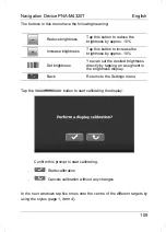 Preview for 110 page of Targa PNA-M4320T User Manual And Service Information