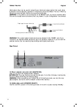 Preview for 11 page of Targa TM-2100 Operation And Safety Notes