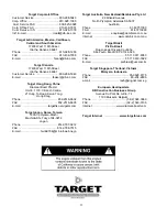 Preview for 52 page of Target DT11H Operating Instructions And Parts List Manual