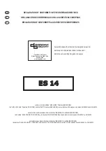 Preview for 2 page of Target ES 1400 Operating Instructions And Parts List Manual