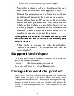 Preview for 24 page of Targus AMW05CA User Manual