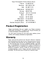 Preview for 13 page of Targus AMW06EU User Manual