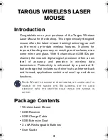 Preview for 2 page of Targus Wireless Laser Mouse User Manual