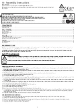 Preview for 6 page of Tarrington House K1122TCCS Assembly Instructions Manual