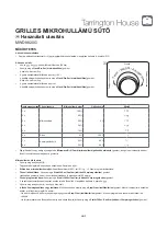 Preview for 79 page of Tarrington House MWD8820G Operating Instructions Manual