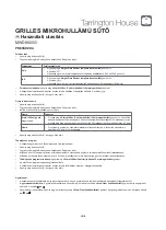 Preview for 81 page of Tarrington House MWD8820G Operating Instructions Manual