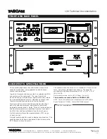 Preview for 2 page of Tascam 130 Technical Documentation