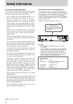 Preview for 4 page of Tascam CD-200iL Owner'S Manual