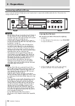 Preview for 14 page of Tascam CD-200iL Owner'S Manual