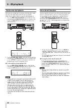 Preview for 26 page of Tascam CD-200iL Owner'S Manual