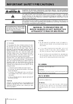 Preview for 2 page of Tascam CD-355 Owner'S Manual