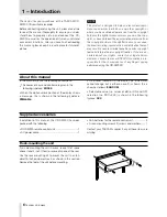 Preview for 6 page of Tascam CD-RW900 Owner'S Manual