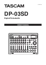 Tascam Digital Portastudio DP-03SD Owner'S Manual preview