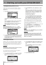 Preview for 26 page of Tascam DP-02 Owner'S Manual