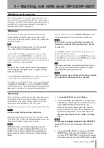 Preview for 27 page of Tascam DP-02 Owner'S Manual